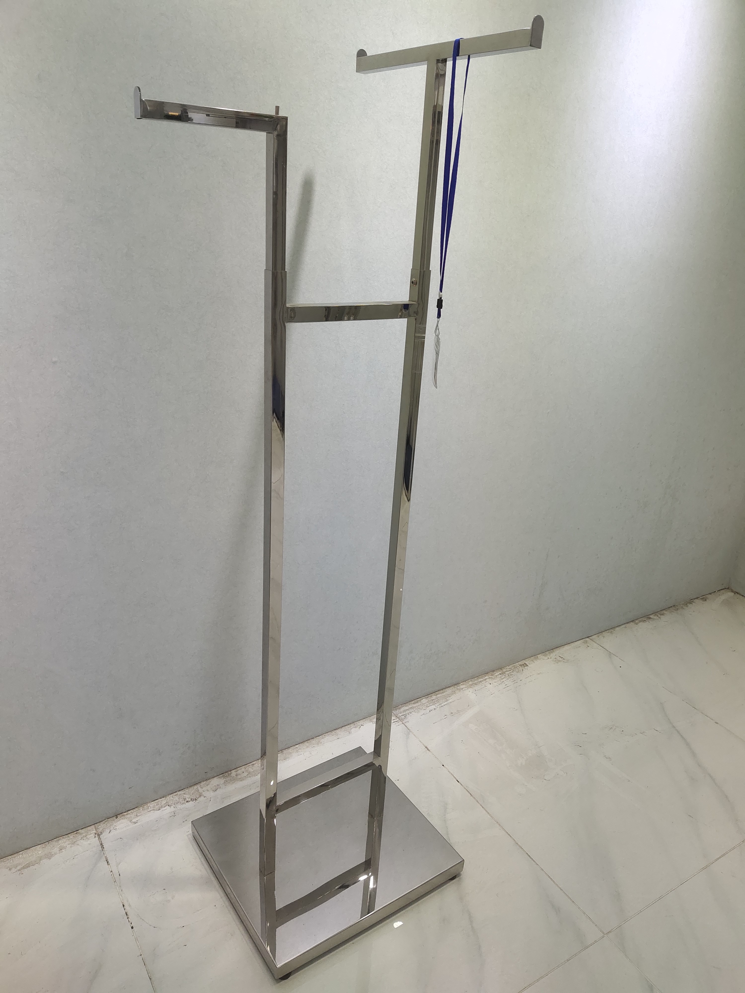 Heavy Duty Chrome 2 Mix Arms Clothes Rail Display Stand