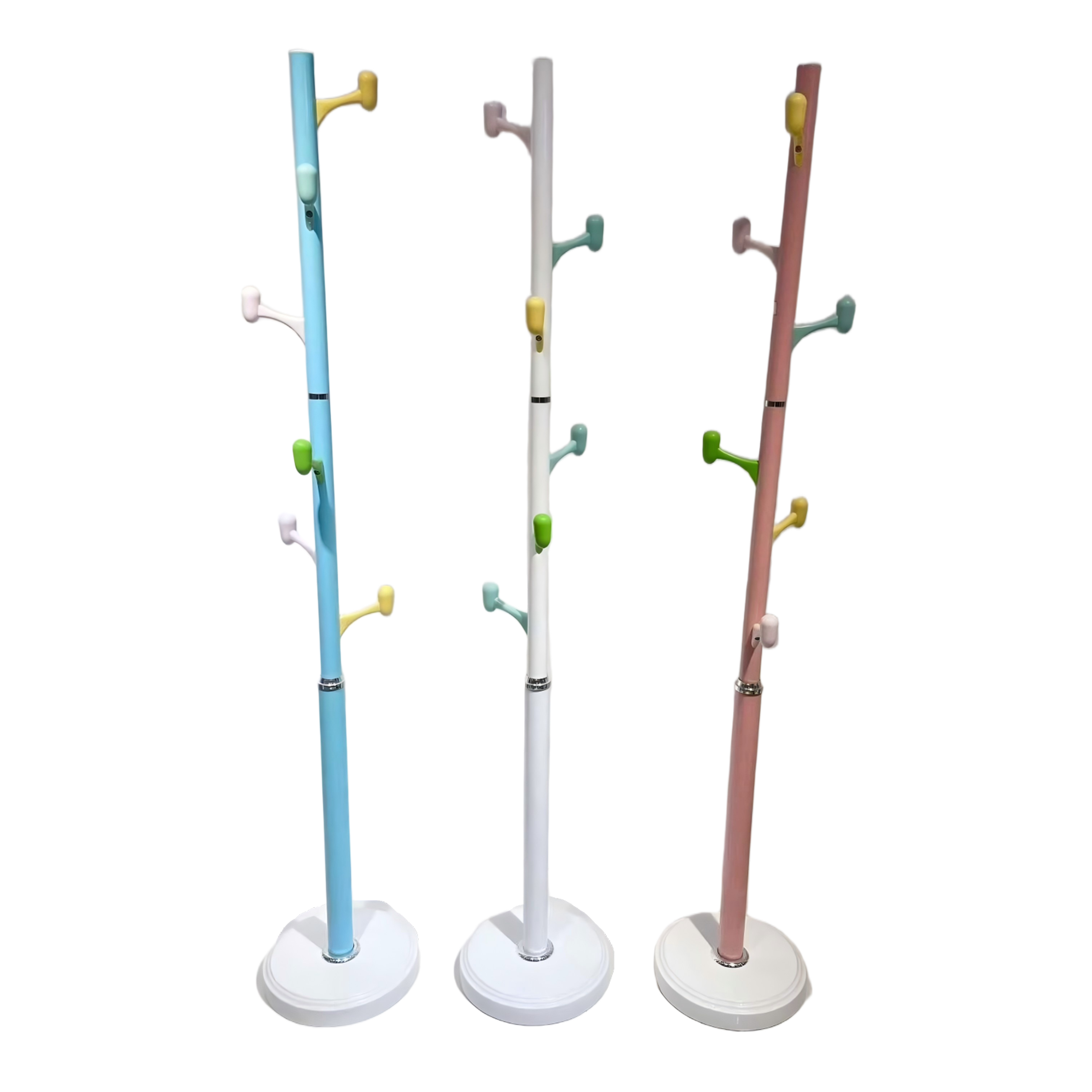 Houseware Freestanding Coat and Hat Tree Hanger Organizer Rack for Office and Entryway