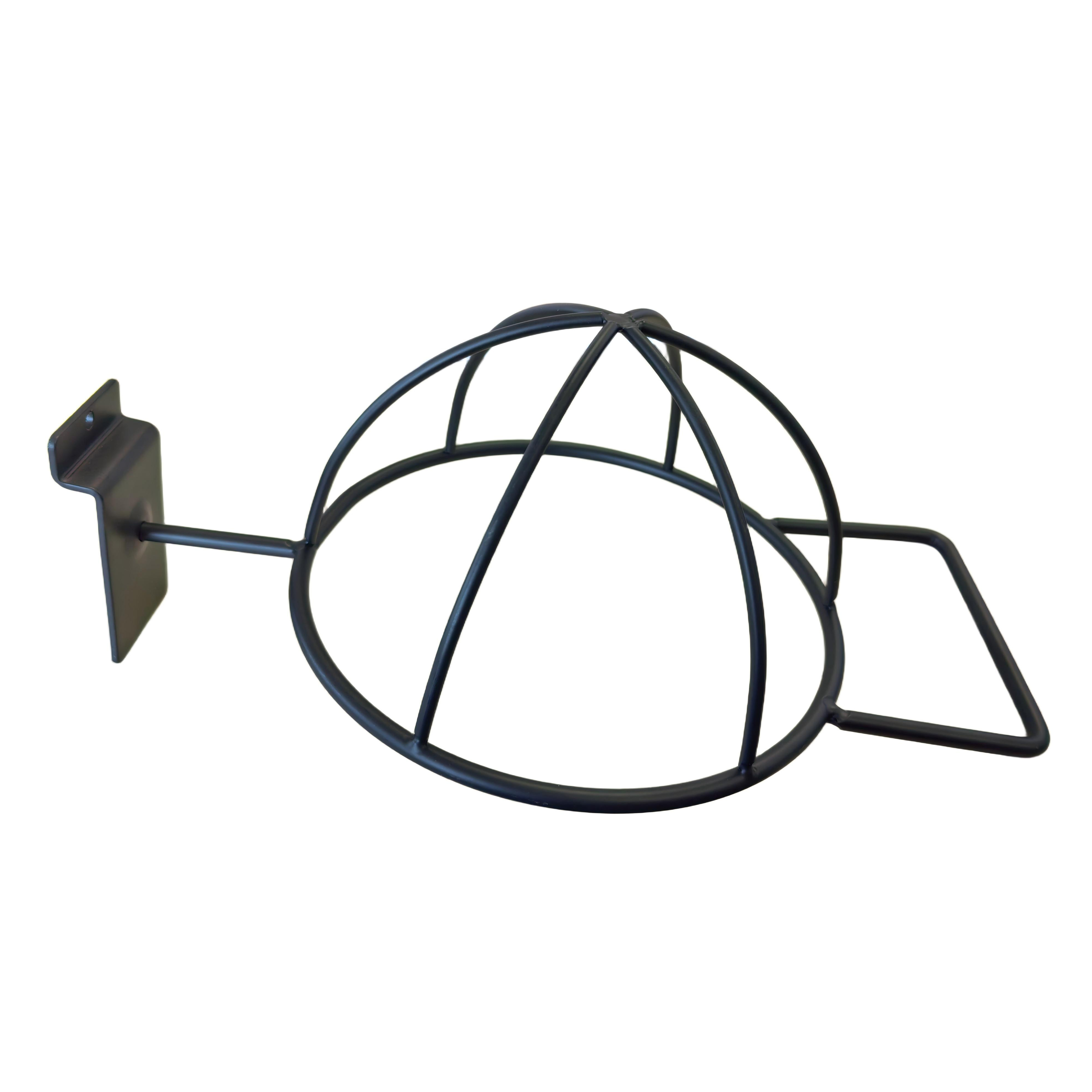Metal Chrome Cap Display Rack Wire Slatwall Hat Rack for Retail Store
