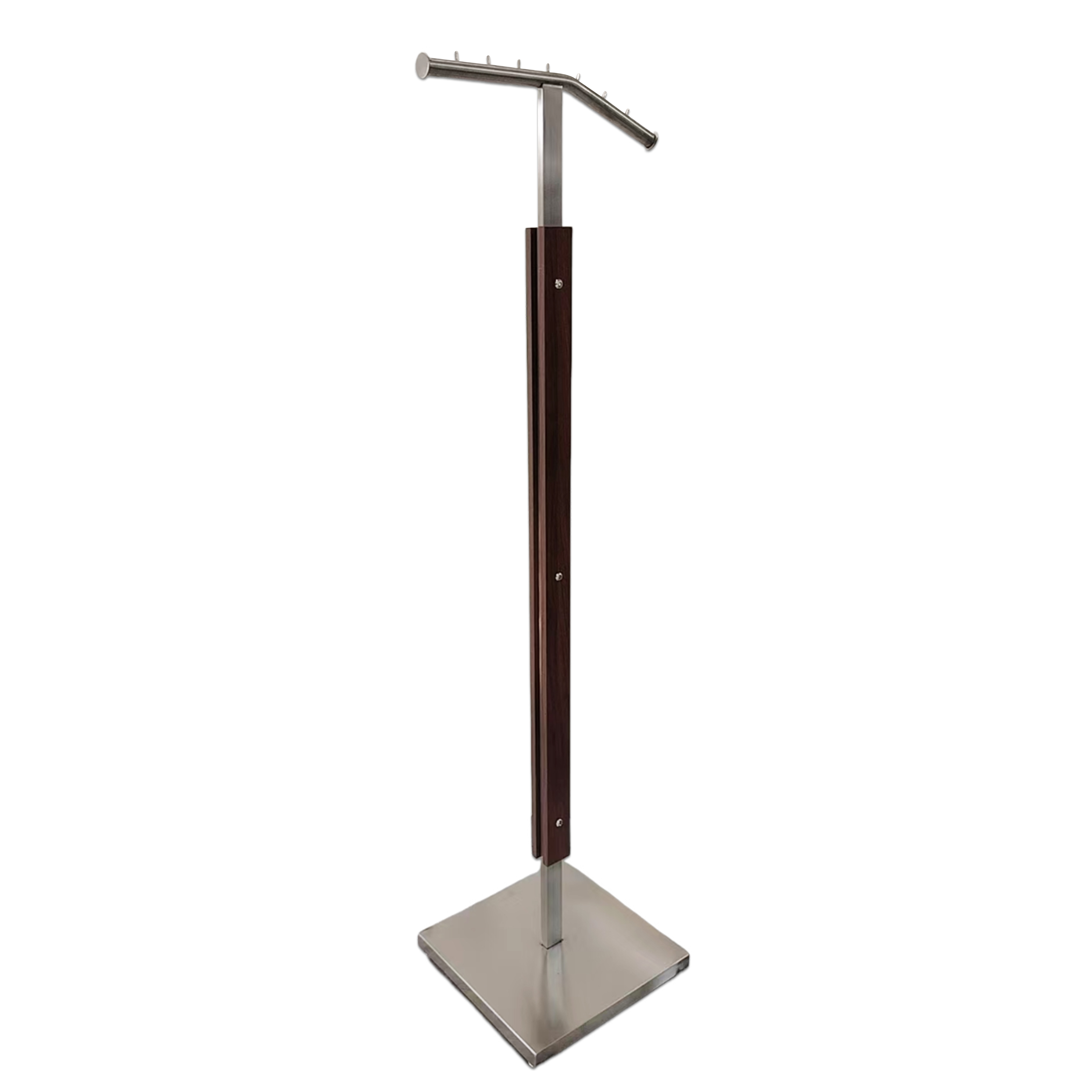 T Shape Metal Coat Tree Floor Standing Hanger Stand for Clothes Shop