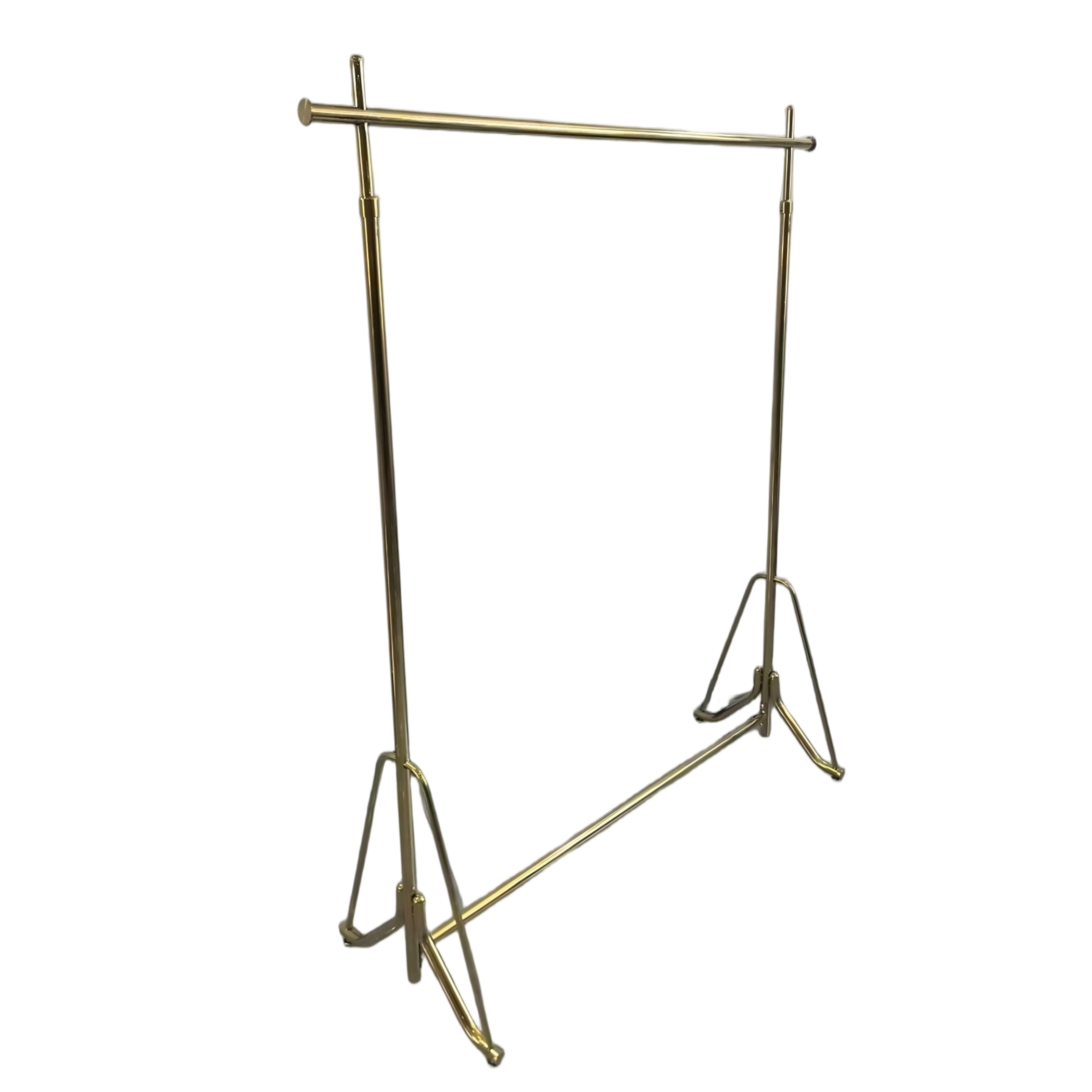 Metal Golden Garment Rack Stable Clothing Hanger Rack for Shops