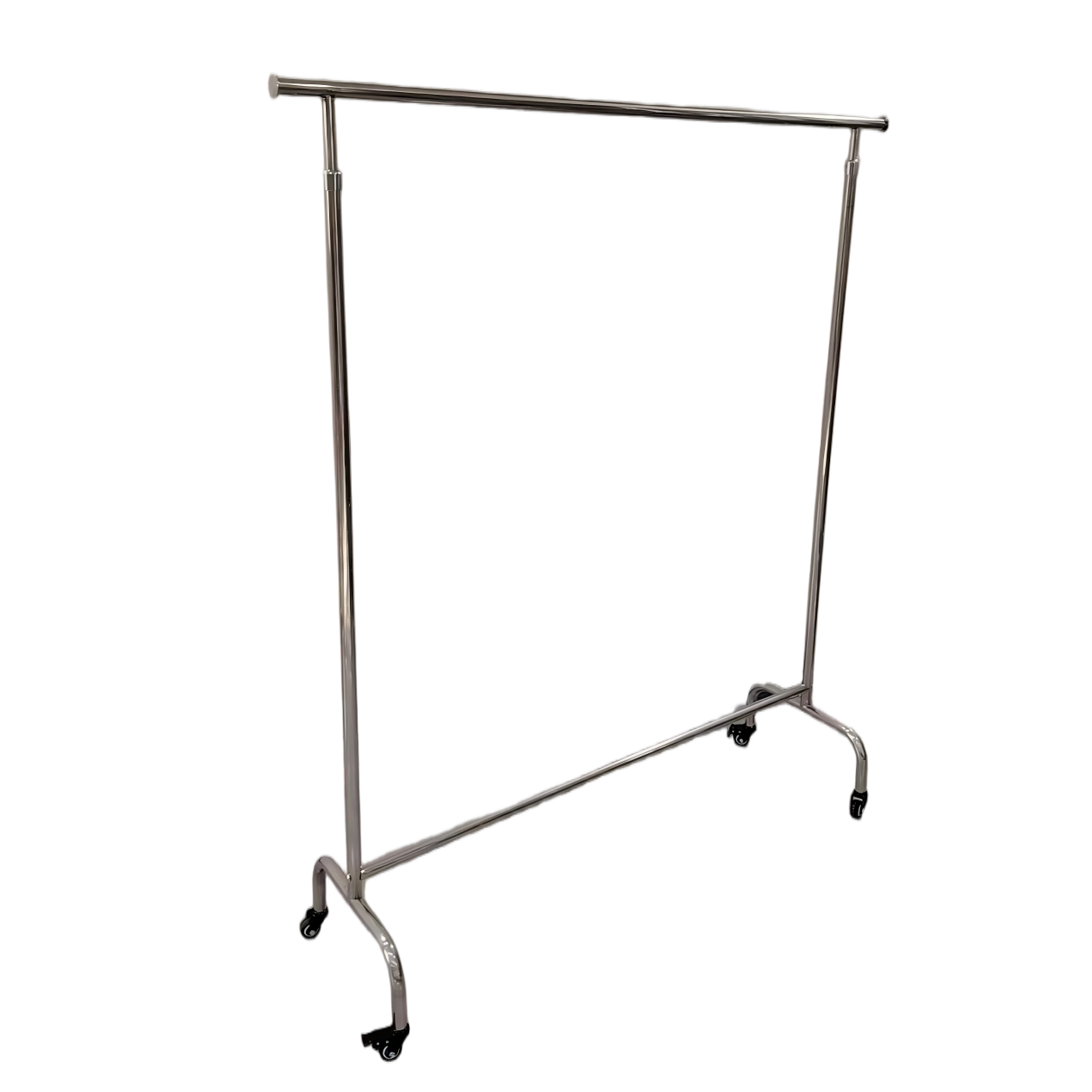 Metal Garment Coat Rack Freestanding Clothes Rack Stand with Wheels for Retail