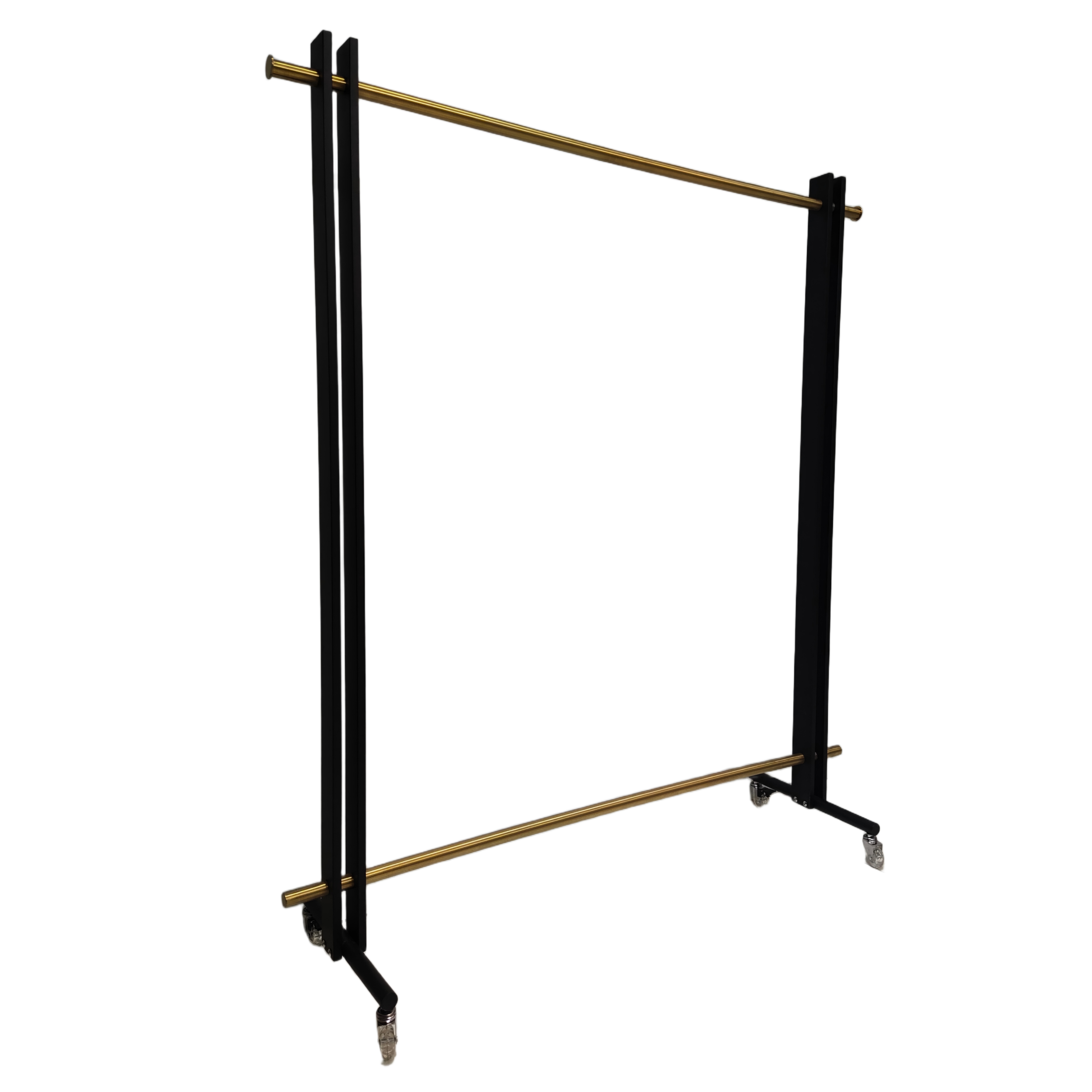 Metal Coat Freestanding Clothes Hanger Stand with Hanging Rod