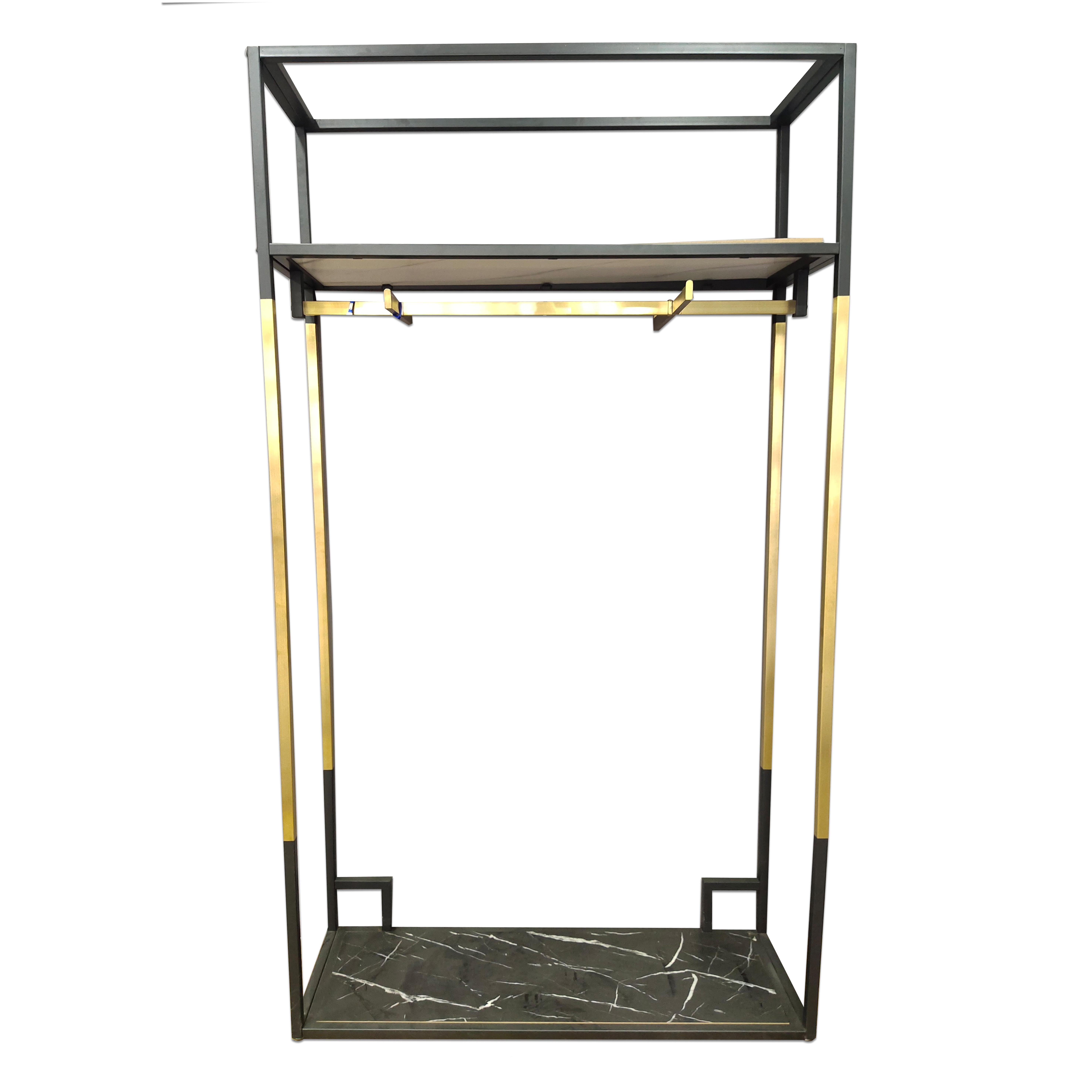 Standing Coat Rack with Marble Base Heavy Duty Clothes Hanger Rack for Shop