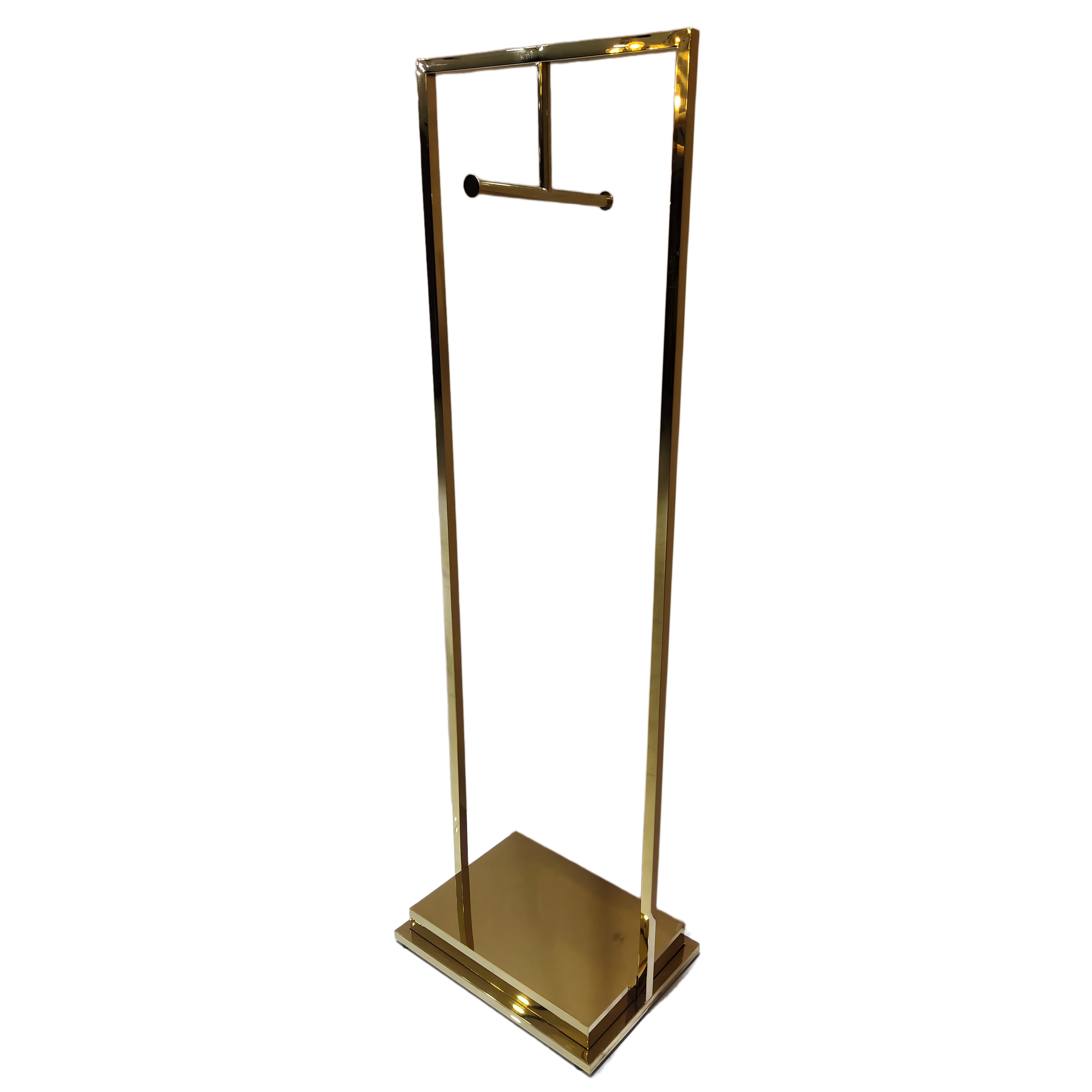 Simple Metal Coat Freestanding Clothes Hanger Stand with Base