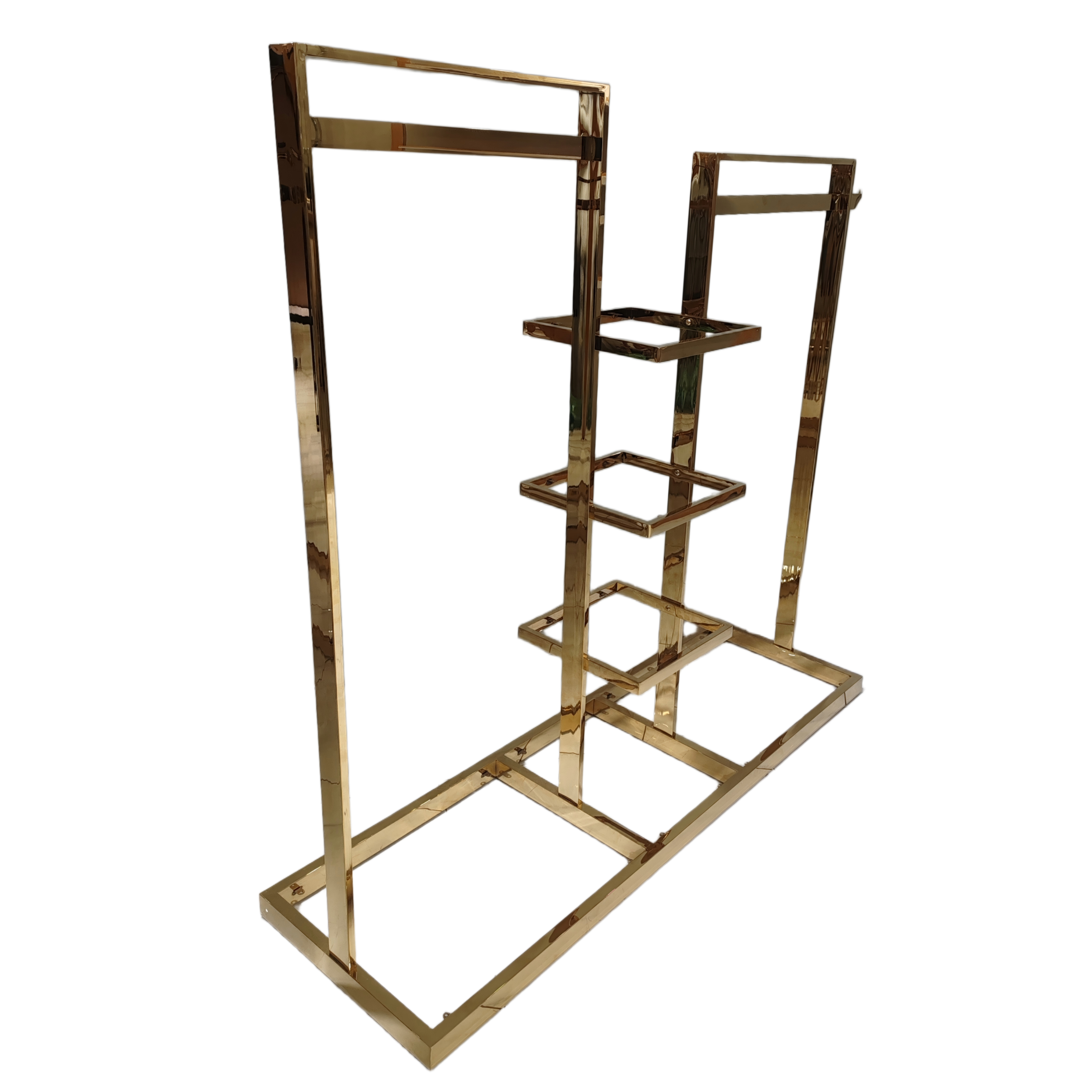 Luxury Metal Garment Display Rack for Coat Jacket Men Women 