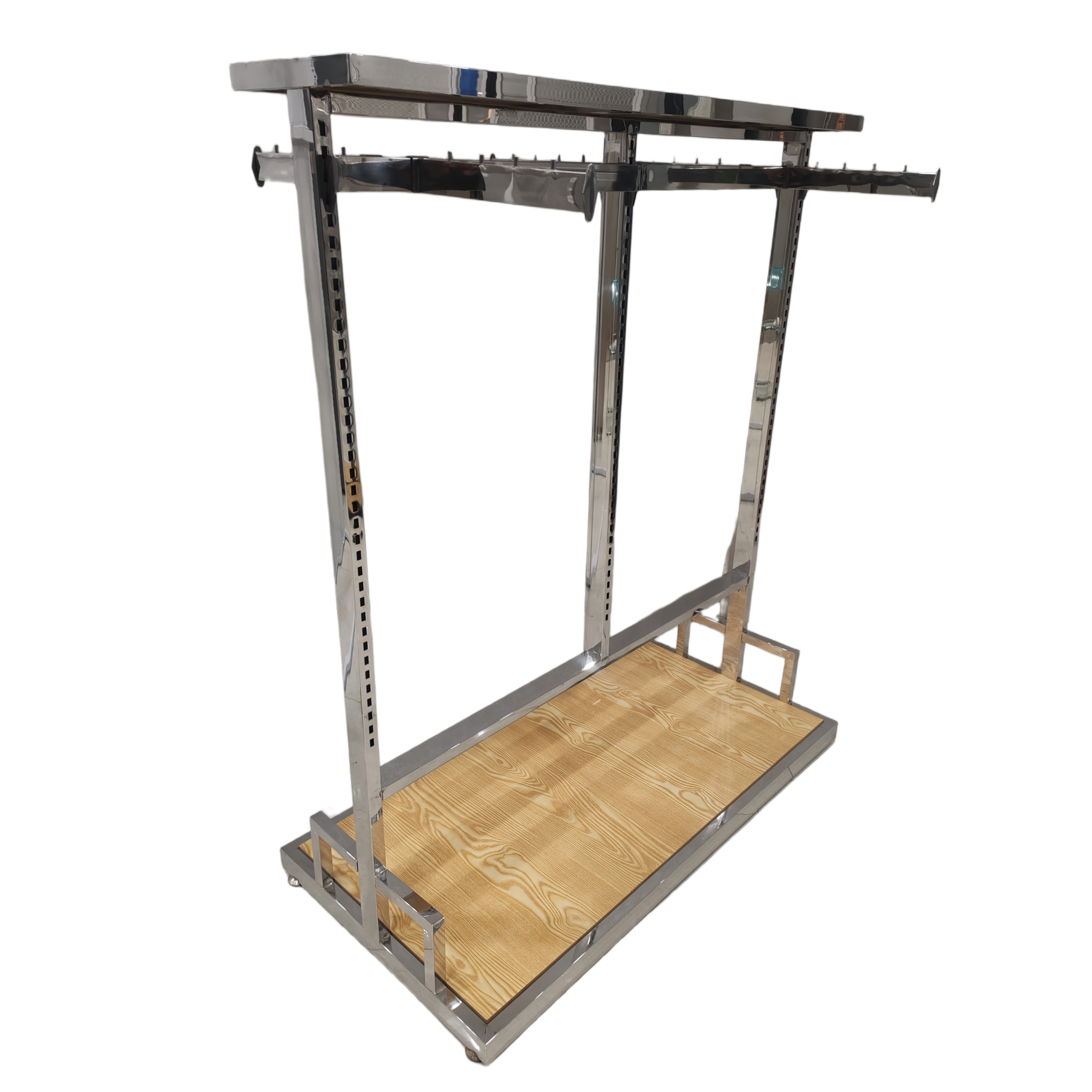 Metal Coat Rack Freestanding Heavy Duty Clothing Garment Rack for Shop
