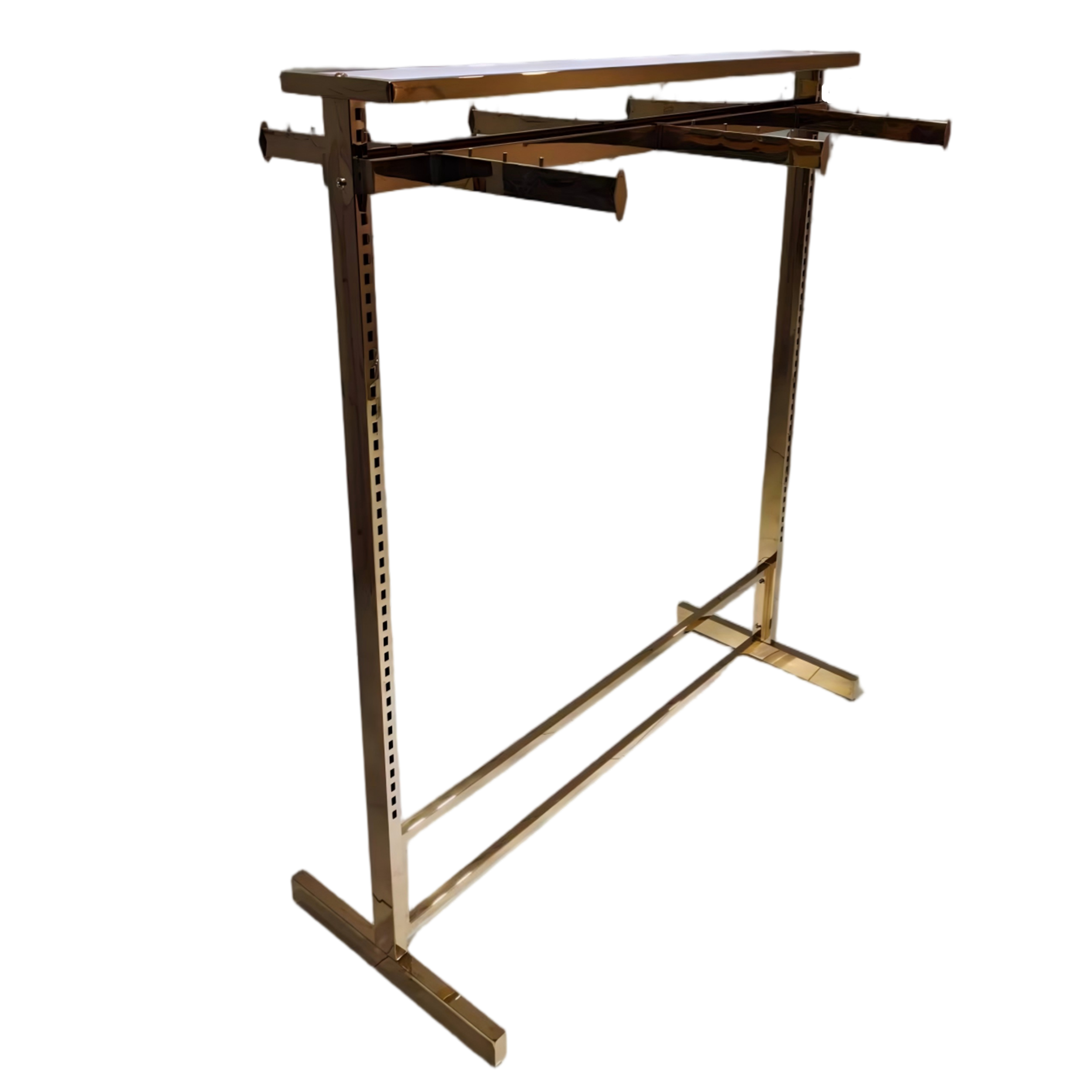 Heavy Duty Clothing Display Garment Rack with Hanging Rod for Retail Shop