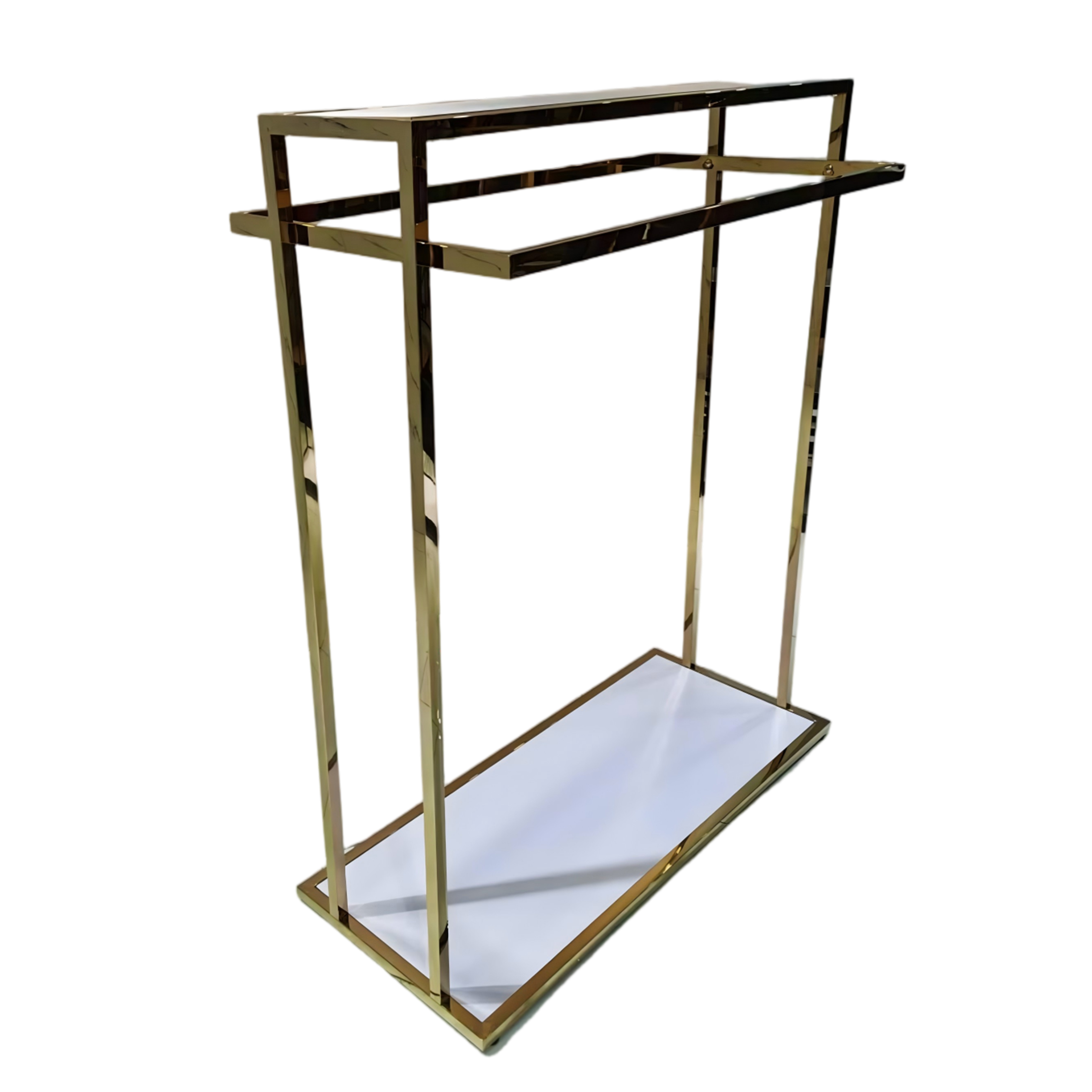 Simple Style Floor Standing Garment Display Rack for Clothes Shop