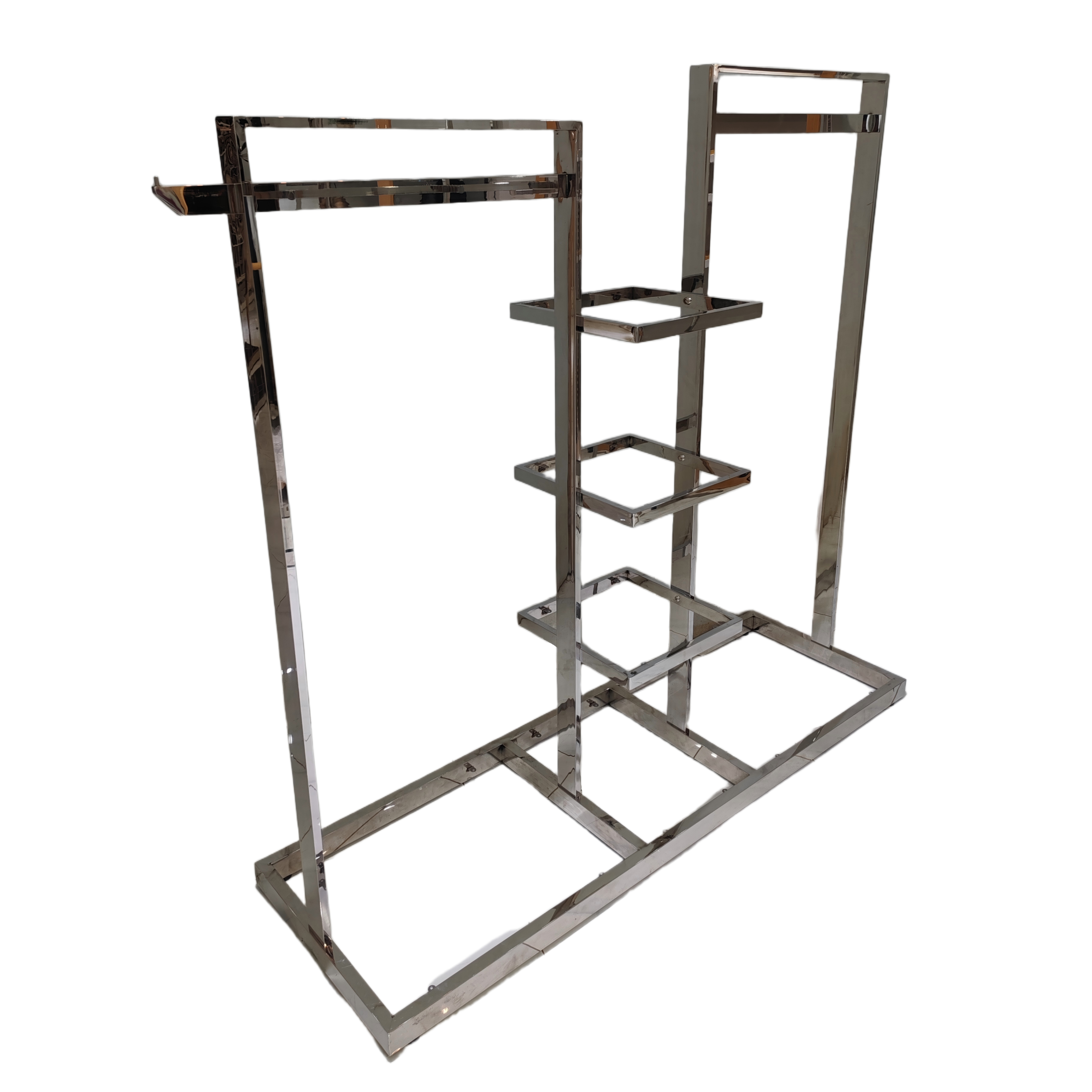 Coat Rack Freestanding with Base Industrial Garment Rack for Boutique