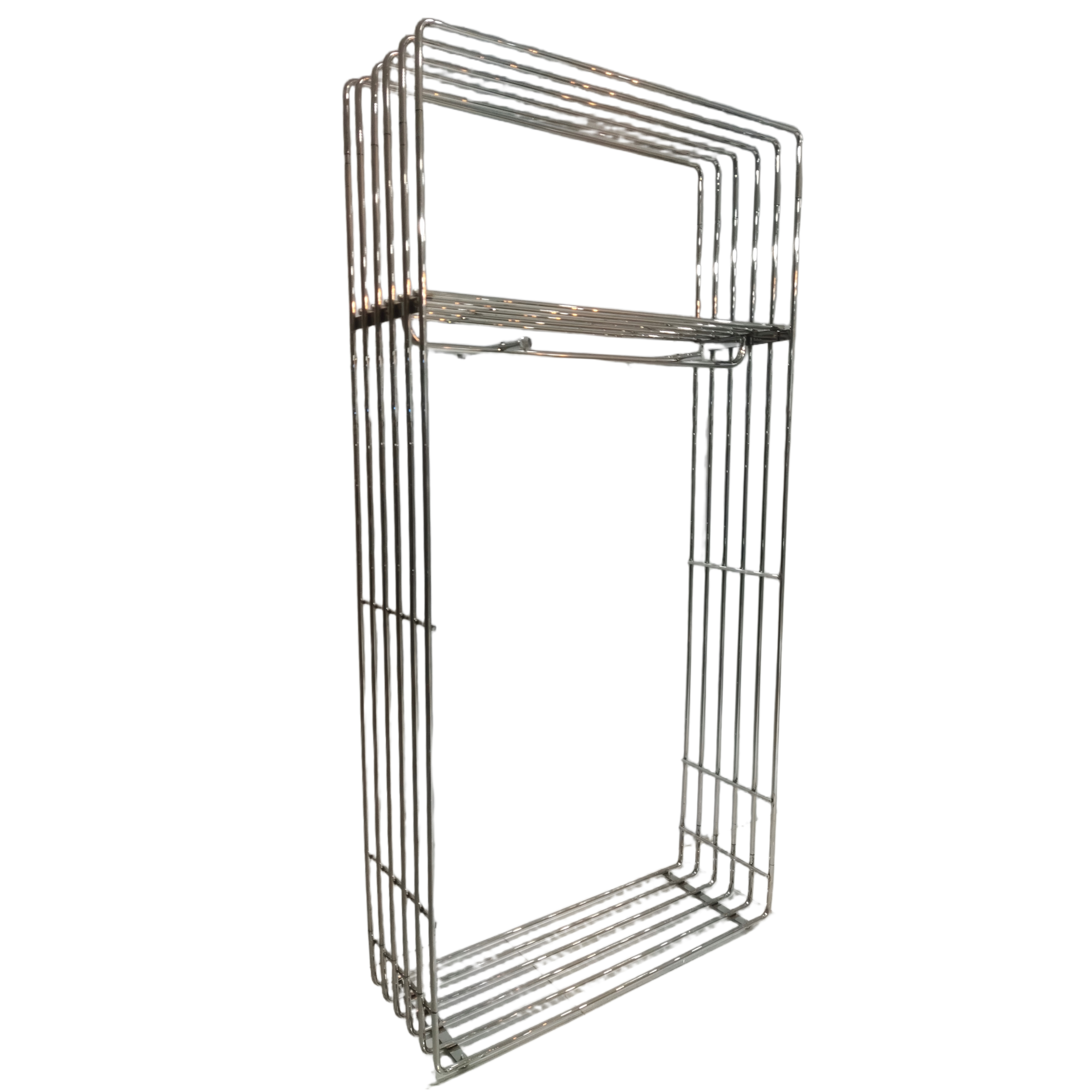 Heavy Duty Garment Rack Hanging Clothes Organizer Rail for Display