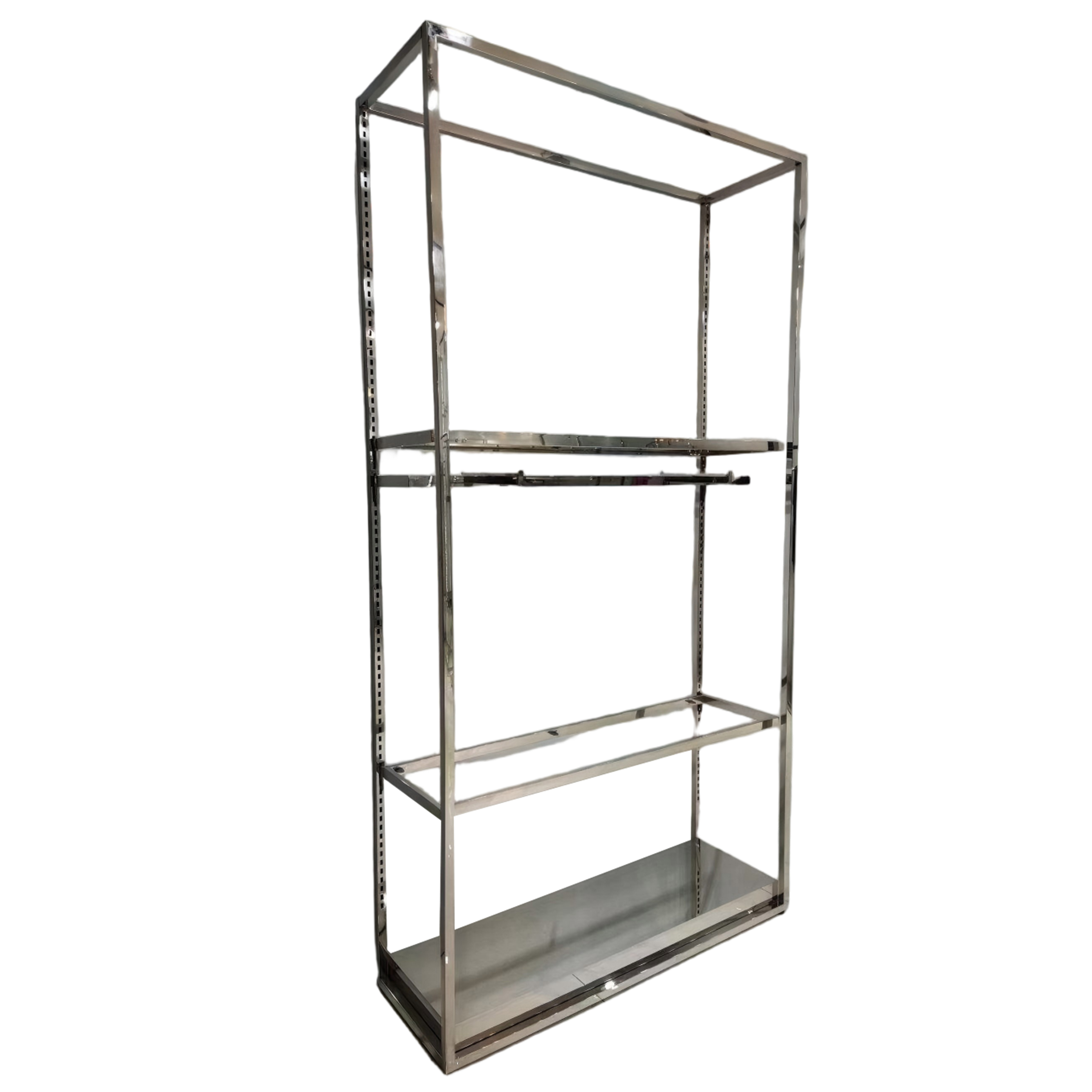 Multi-Layers Coat Rack Freestanding with Base Industrial Garment Rack for Bedroom