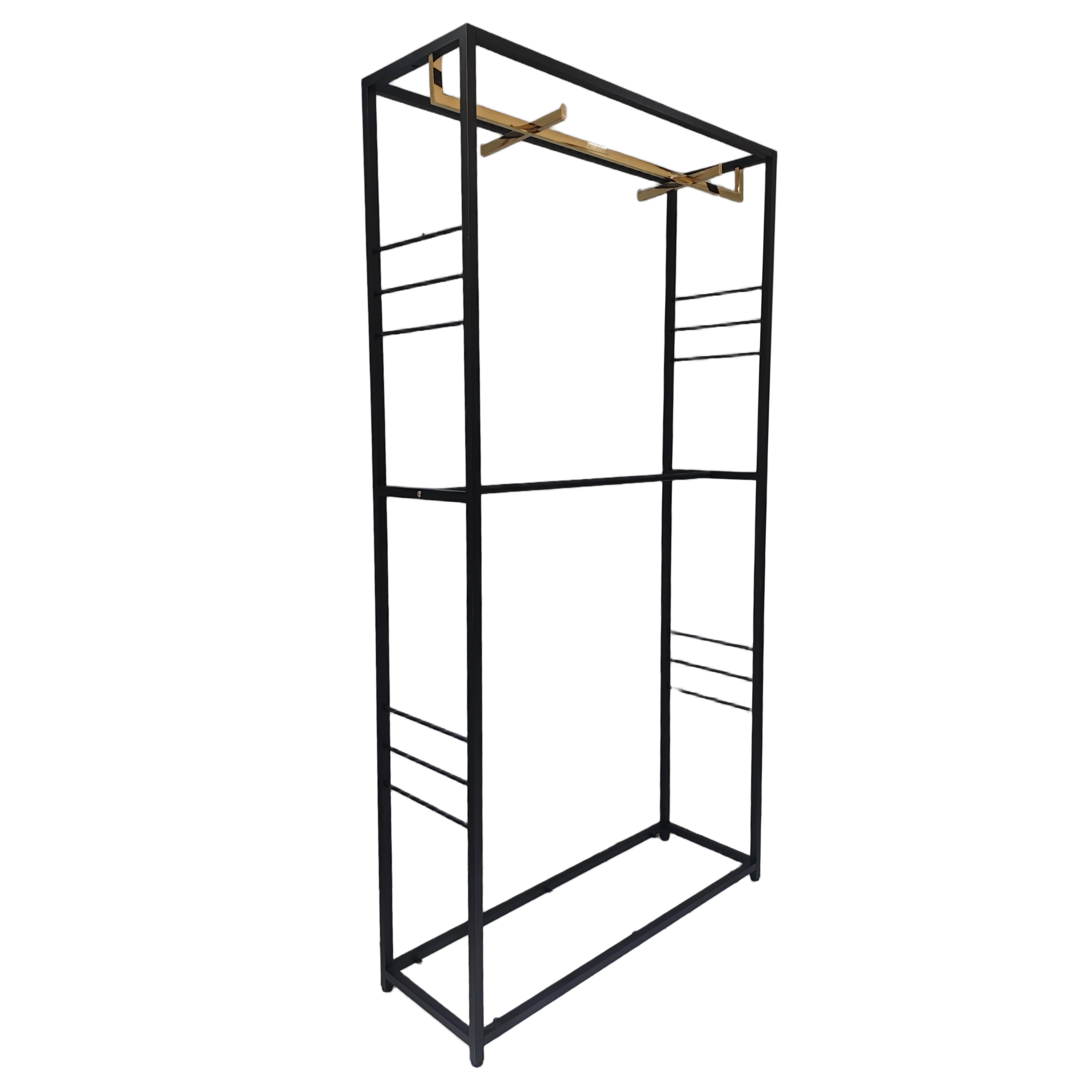 Heavy Duty Clothing Garment Rack with Hanging Rod for Retail Shop