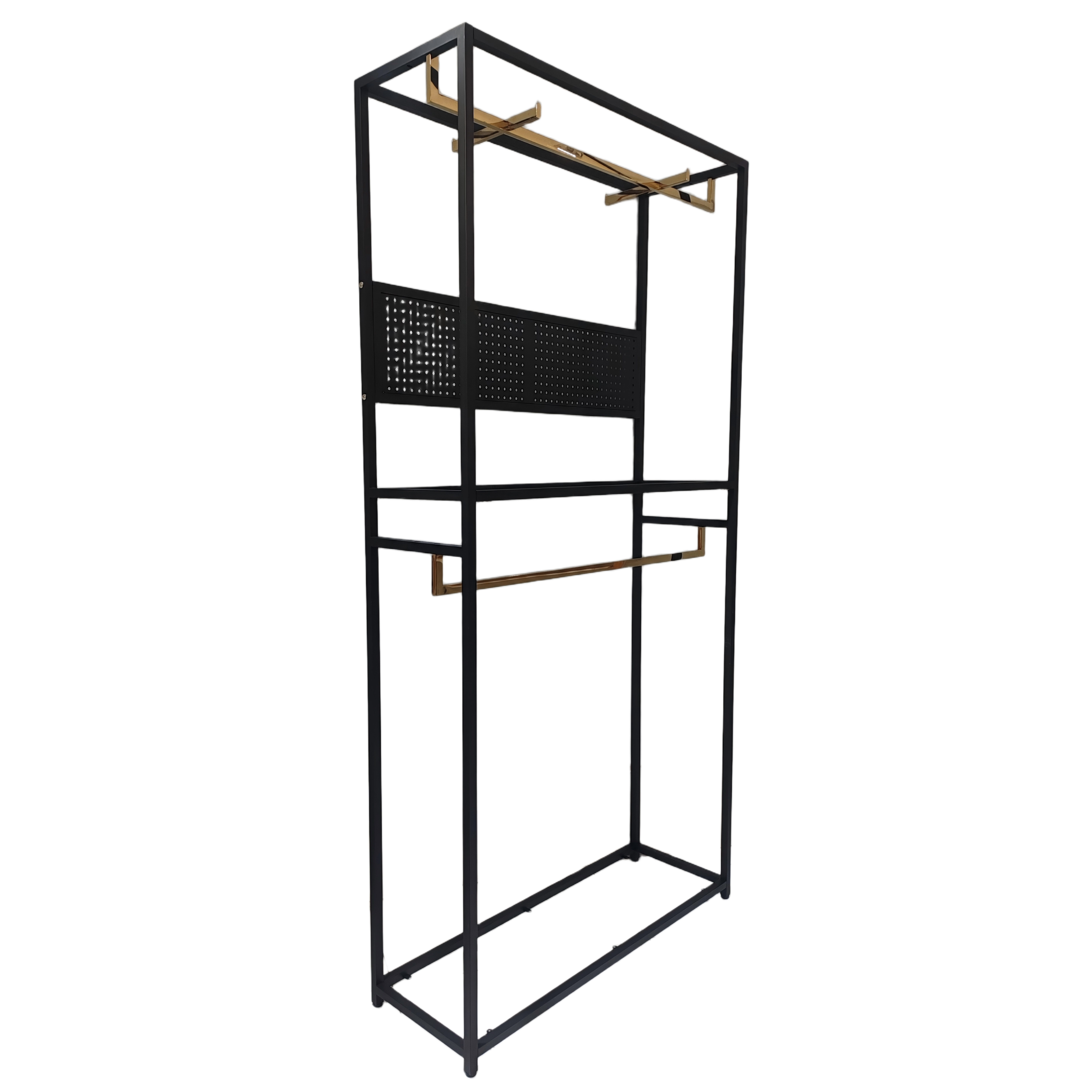 Heavy Duty Clothing Garment Rack with Hanging Rod for Retail Shop